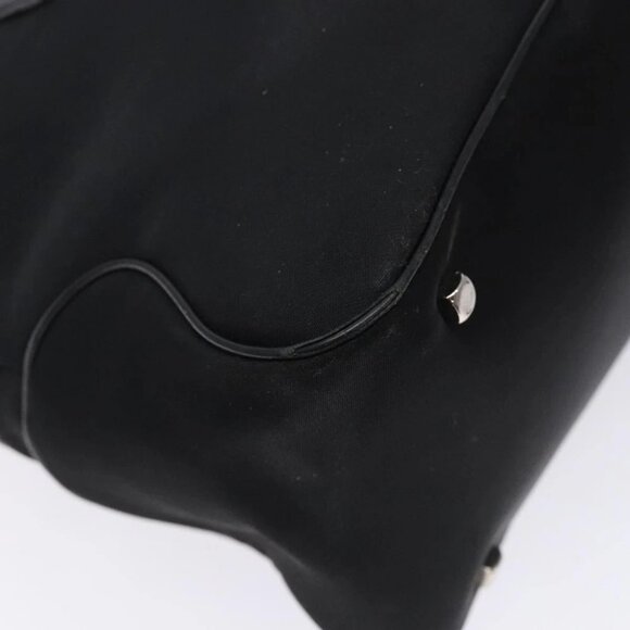Salvatore Ferragamo Hand Bag Nylon Black Auth cl500 - Picture 5 of 16